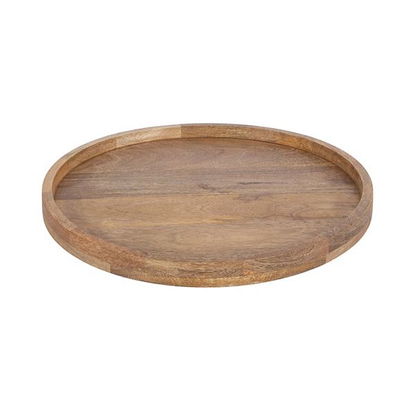 Halsey Round Lazy Susan Tray 18x18 Kate and Laurel Home