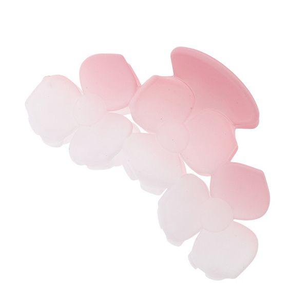 Shamrock Hair Clips for Women Girls 3.35"x1.97"x1.57" Gradient Pink 1 Pc Unique Bargains