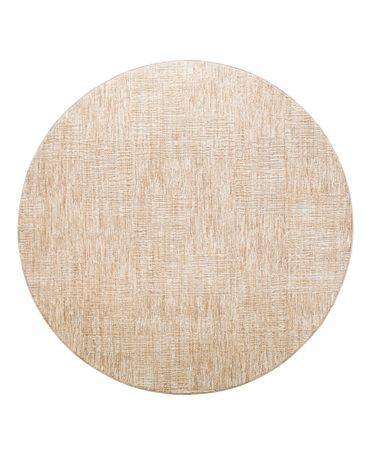 Masterpiece High-Low MPC-2308 6'7" x 6'7" Round Area Rug Livabliss