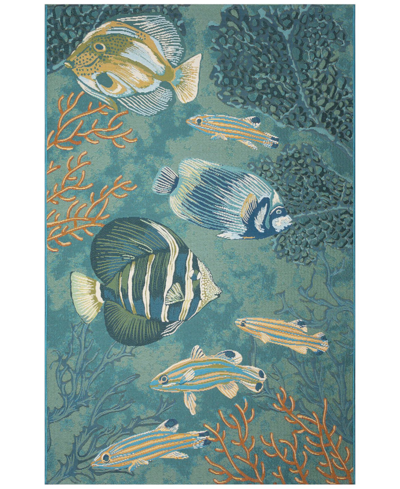 Marina Fish 3'3"x4'11" Area Rug Liora Manne