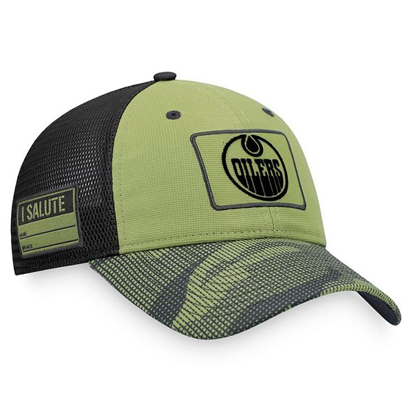 Men's Fanatics Camo/Black Edmonton Oilers Military Appreciation Snapback Hat Fanatics