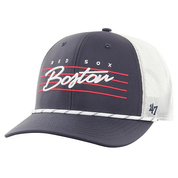 Men's '47 Navy Boston Red Sox Downburst Trucker Adjustable Hat 47 Brand