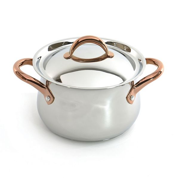 BergHOFF Ouro Gold 18/10 Stainless Steel 8-in. 5-qt. Stockpot with Lid BergHOFF