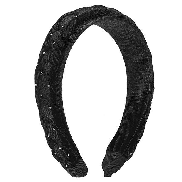 1 Pcs Velvet Twist Braid Headband Fashion Hairband For Woman Non Slip Unique Bargains