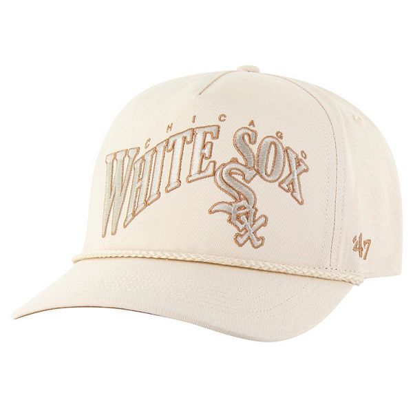 Men's '47 Cream Chicago White Sox Neutral Wave Rope Hitch Adjustbable Hat 47 Brand