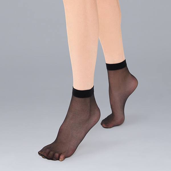 Women's Simply Vera Vera Wang Sheer Opaque 20D Anklet Tights Simply Vera Vera Wang