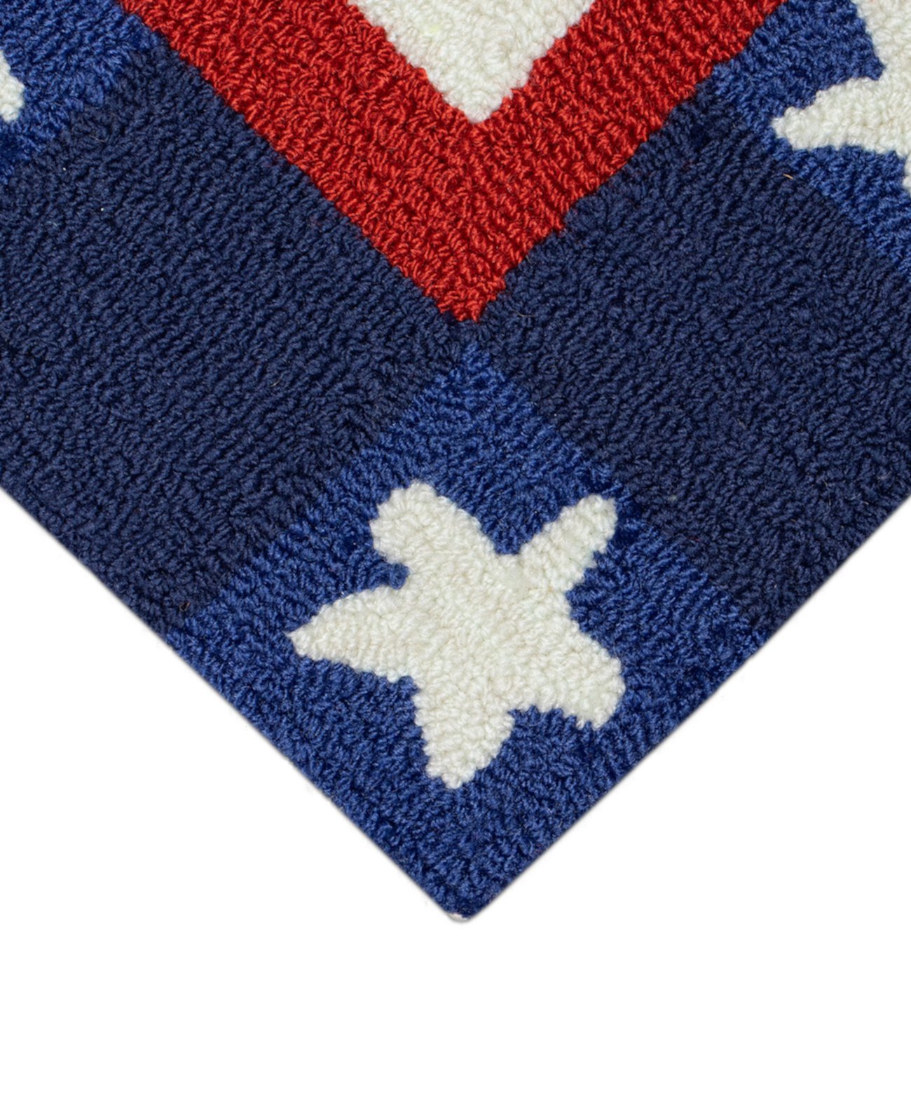 Frontporch Patriotic Pendant 2'6"x4' Area Rug Liora Manne