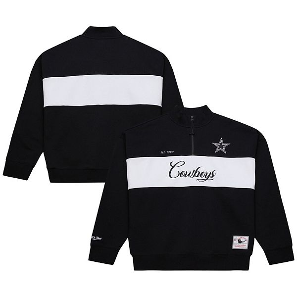 Women's Mitchell & Ness Black Dallas Cowboys Quarter-Zip Jacket Mitchell & Ness