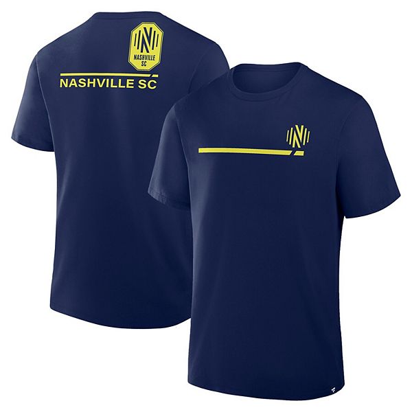 Мужская футболка Fanatics Nashville SC Corner Kick Legacy с коротким рукавом из 100% хлопка Fanatics