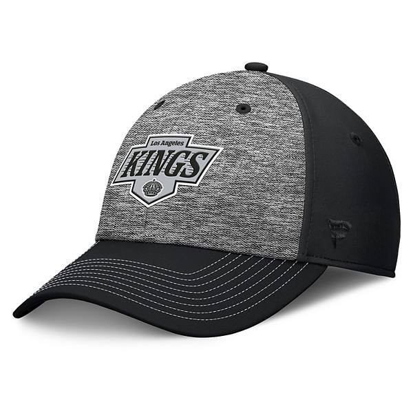 Men's Fanatics Gray/Black Los Angeles Kings Fundamental Top Shelf 2-Tone Flex Hat Fanatics