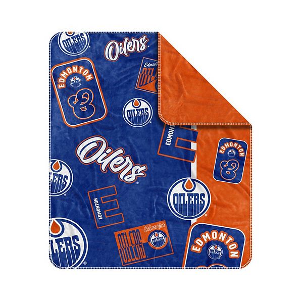 Edmonton Oilers 50” x 60” Dream Weave Throw Blanket Logo Brand