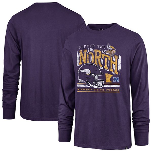 Men's '47 Purple Minnesota Vikings Regional Super Rival Long Sleeve T-Shirt 47 Brand