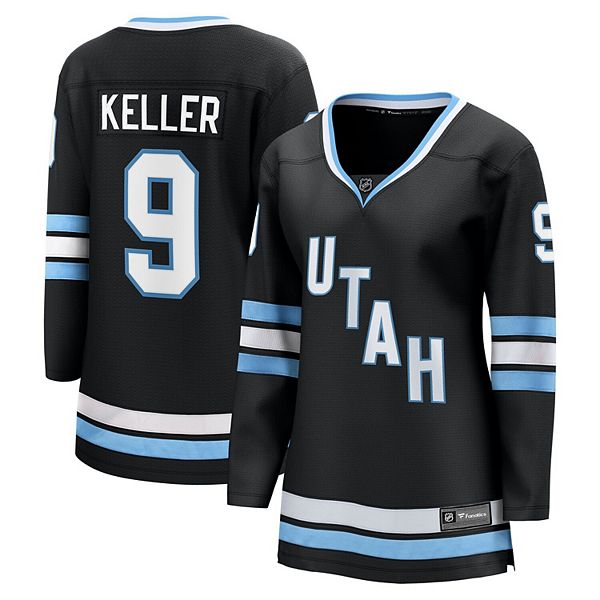 Women's Fanatics Clayton Keller Black Utah Hockey Club Premier Breakaway Home Player Jersey Fanatics