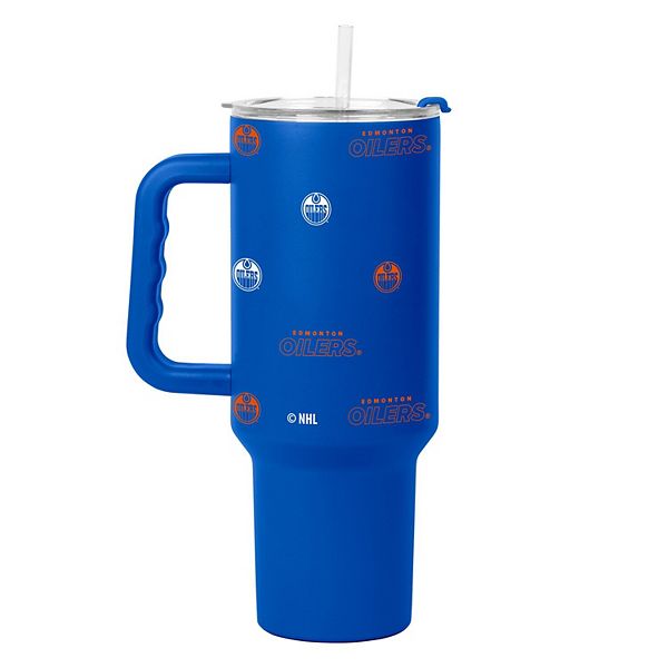 Edmonton Oilers 40oz. Step and Repeat Powder Coat Tumbler Logo Brand