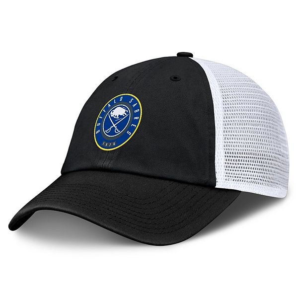 Men's Fanatics  Black/White Buffalo Sabres Averie Trucker Adjustable Hat Fanatics