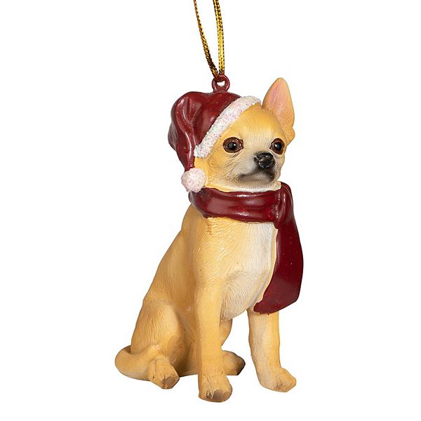 Chihuahua Holiday Dog Ornament Sculpture Design Toscano