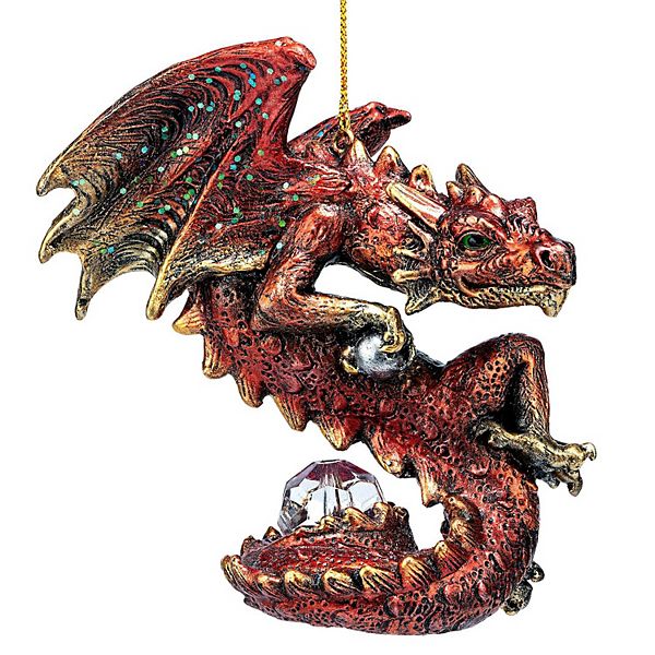 Christmas Light Protector Dragon 2021 Gothic Holiday Ornament: Each Design Toscano