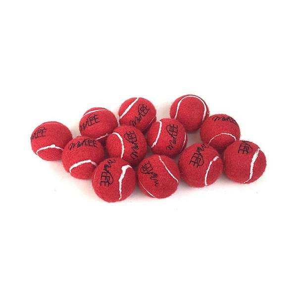 Midlee MINI Dog Tennis Balls, Red, 1.5" 12-Pack- Fetch Ball Laucher Pet Small Tennis Balls Midlee