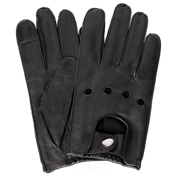 Women's Karla Hanson Leather Touch Screen Driving Gloves Karla Hanson