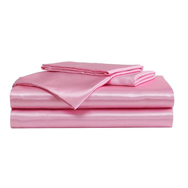 Betsey Johnson Solid Faux Satin Sheet Set Betsey Johnson