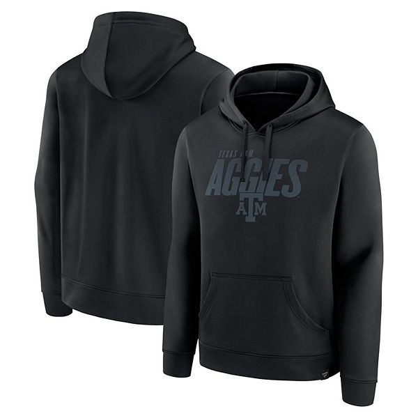 Men's Fanatics Black Texas A&M Aggies Blackout Pullover Hoodie Fanatics