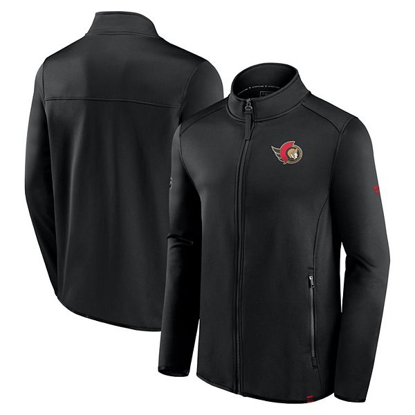 Men's Fanatics Black Ottawa Senators Authentic Pro Full-Zip Jacket Fanatics