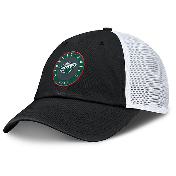 Men's Fanatics  Black/Gray Minnesota Wild Averie Trucker Adjustable Hat Fanatics