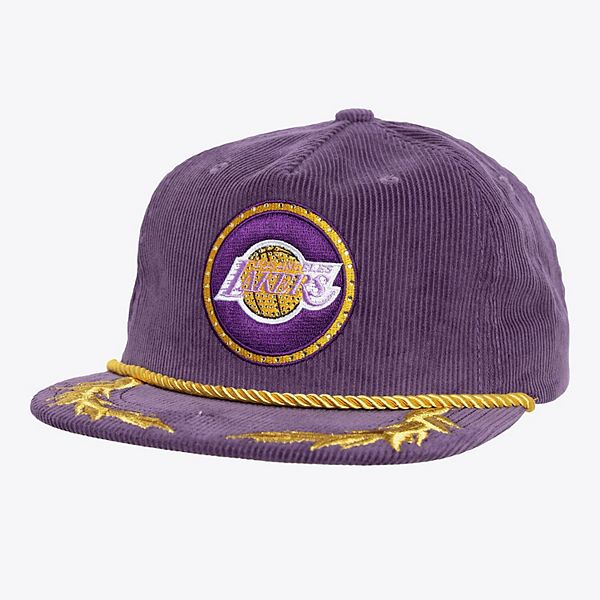 Women's Mitchell & Ness x DANNIJO Purple Los Angeles Lakers Deadstock Cord Snapback Hat Mitchell & Ness