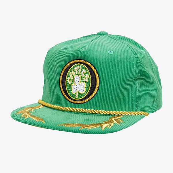 Women's Mitchell & Ness x DANNIJO Kelly Green Boston Celtics Deadstock Cord Snapback Hat Mitchell & Ness