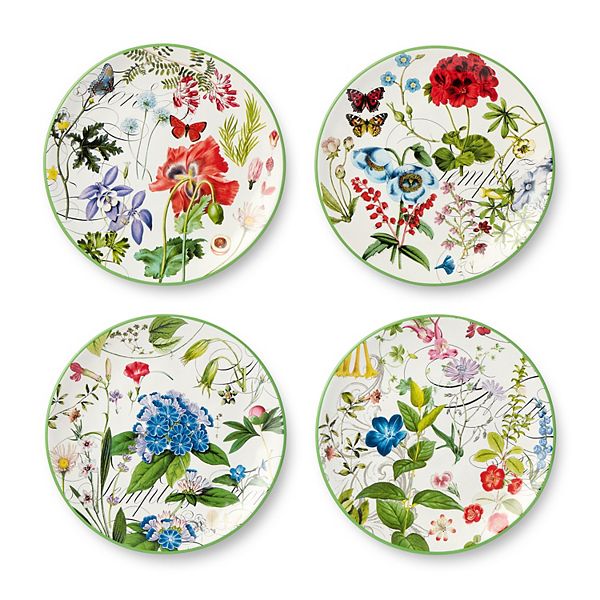 Certified International Greenhouse Salad Plate 4-piece Set Certified International