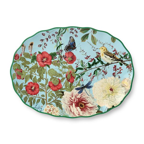 Certified International Flora Oval Serving Platter Certified International