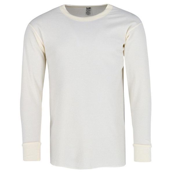 Cotton Plus Men's Thermal Underwear Long Sleeve Shirt Cotton Plus