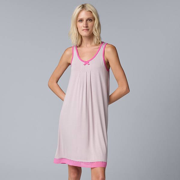 Women's Simply Vera Vera Wang Basic Luxury Chemise Simply Vera Vera Wang