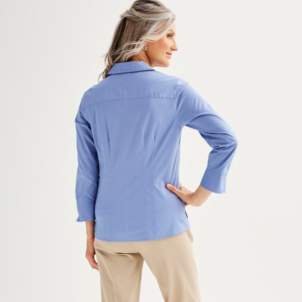 Women's Croft & Barrow® Tailored Button-Down Shirt Croft & Barrow