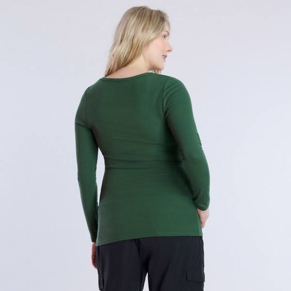 Maternity Motherhood® Square Neck Long Sleeve Tee Motherhood