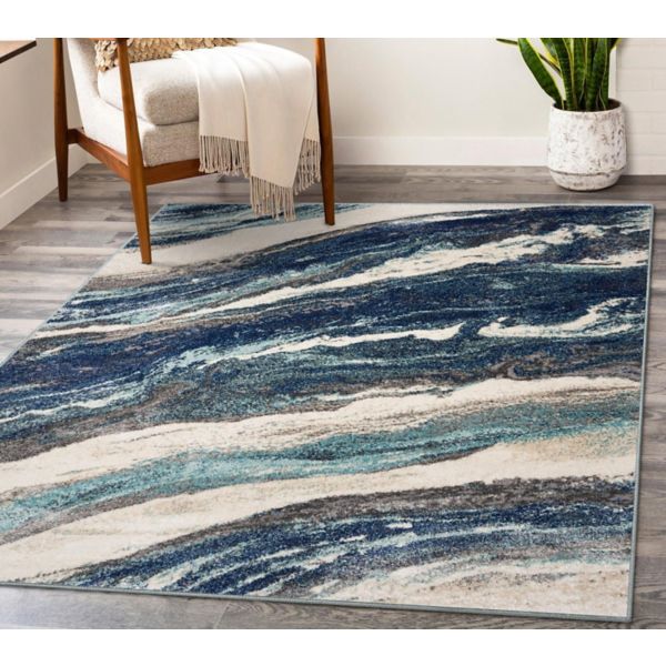 Luxe Weavers Modern Abstract Marble Area Rug Luxe Weavers