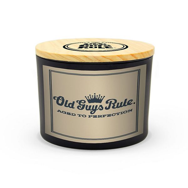 Old Guys Rule Script Logo - 22-oz Candle Jar - Cardamom & Vetiver Old Guys Rule