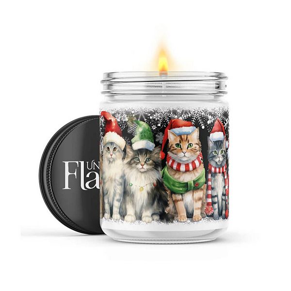 Christmas Kitties - 22-oz Candle Jar - Sea Salt & Peony Uncommon Flame