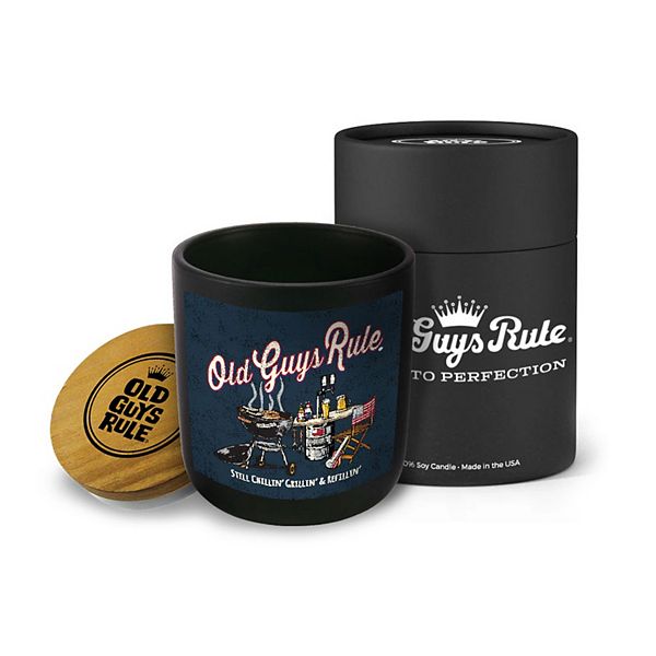 Old Guys Rule Still Grillin' - 14-oz Candle Jar - Cuban Tobacco Old Guys Rule