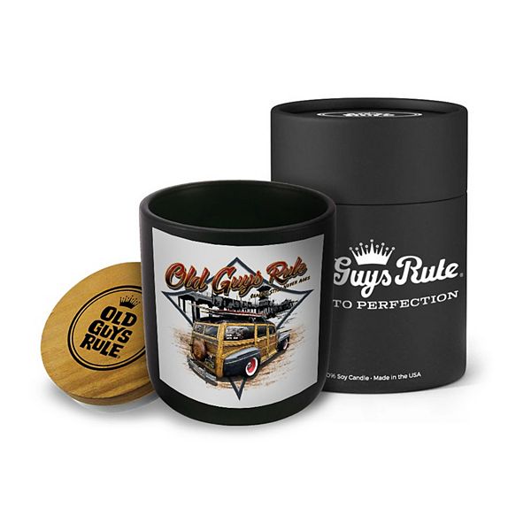 Old Guys Rule Classic Woody - 14-oz Candle Jar - Cedar & Sandalwood Old Guys Rule