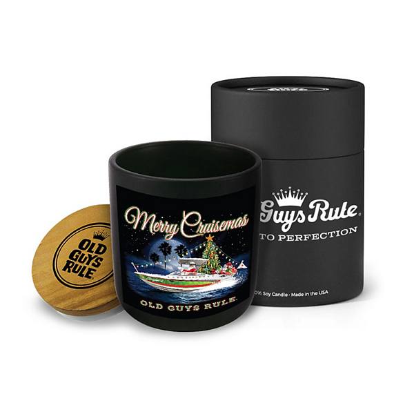 Old Guys Rule Merry Cruisemas - 14-oz Candle Jar - Christmas Tree Old Guys Rule