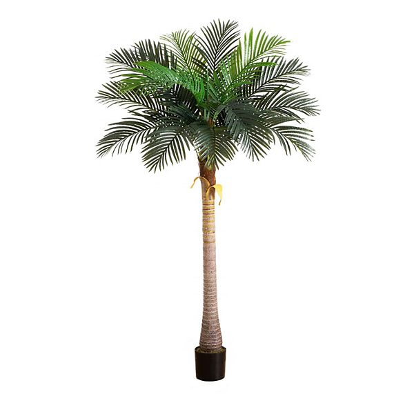 nearly natural 7-ft. Artificial Coconut Palm Tree Floor Decor Nearly Natural