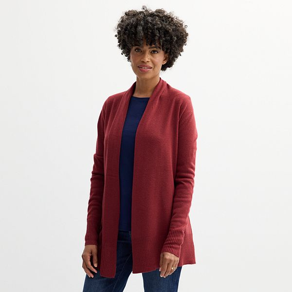 Women's Croft & Barrow® The Extra Soft Closureless Cardigan Croft & Barrow