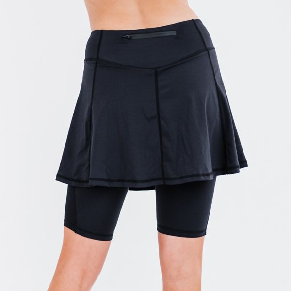 Women's Midi Lycra® Sport Skirt With Attached 10" Leggings Calypsa LLC