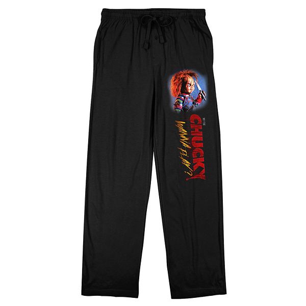 Men's Chucky Wanna Play Pajama Pants Licensed Character