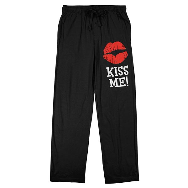 Men's Kiss Me Lips Pajama Pants Licensed Character