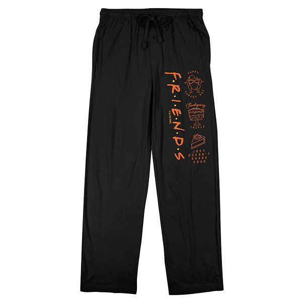 Men's Friends TV Orange Pajama Pants Licensed Character