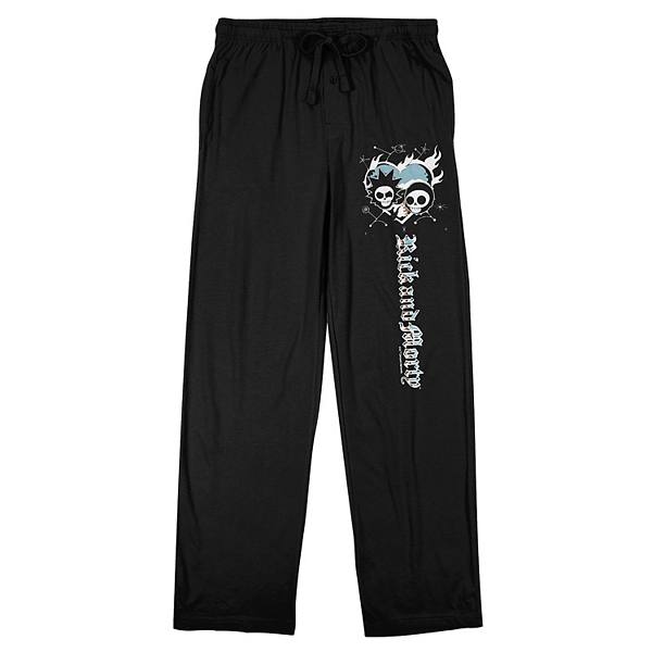 Men's Rick And Morty Skeleton Pajama Pants Licensed Character