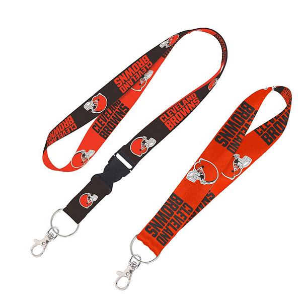 WinCraft Cleveland Browns 2-Pack Lanyard with Detachable Buckle & Key Strap Set Wincraft