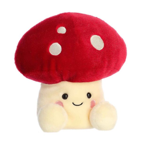 Aurora Small Red Palm Pals Party Sized 8" Amanita Mushroom Adorable Stuffed Animal Palm Pals